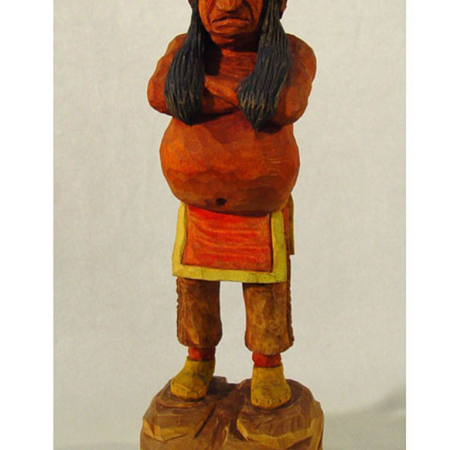 JW021 Indian in Buffalo headdress Tolbott Signed