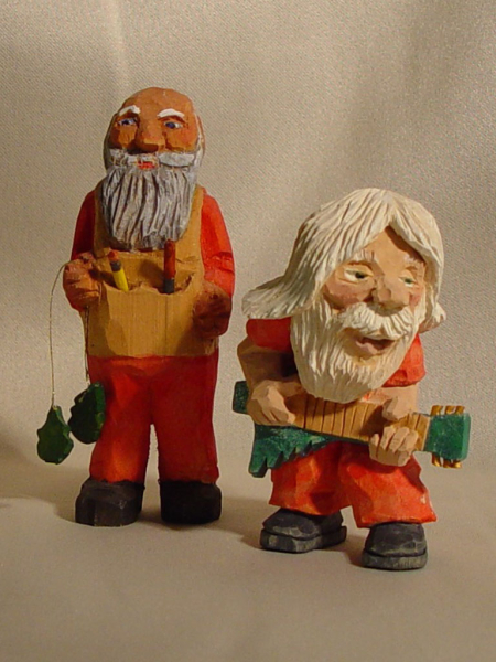 JW072 Guitar Santa - Don Burgdorf, Signed, Santa and Toys - Sheeley, Signed