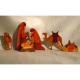 JW082 Painted Nativity (3) - M. Jane, Signed, 5" Intarsia Camels (3) - Unsigned, 3.5"