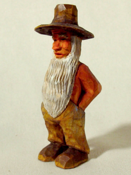 KW021 Hillbilly with Wide Brim Hat by Katie Williams unsigned