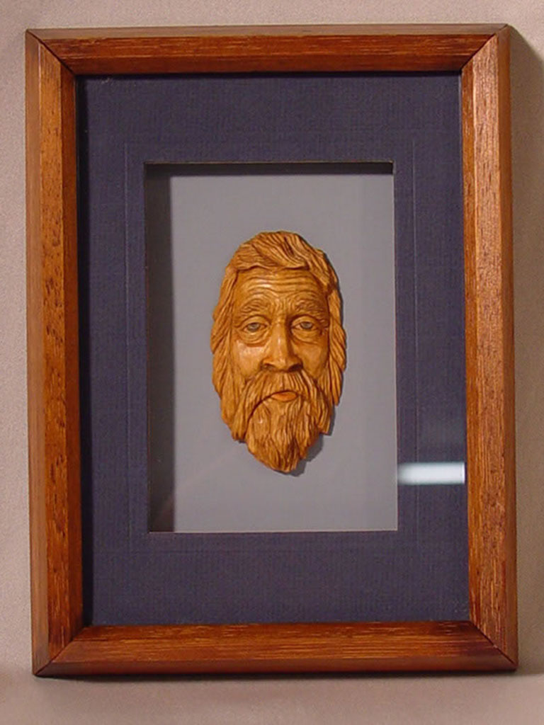 KW035 Hillman Face in Frame by Katie Williams Signed, 6" x 8" Randy