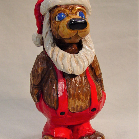 KZ047 Standing Santa Bear Jerry Reinhardt Signed