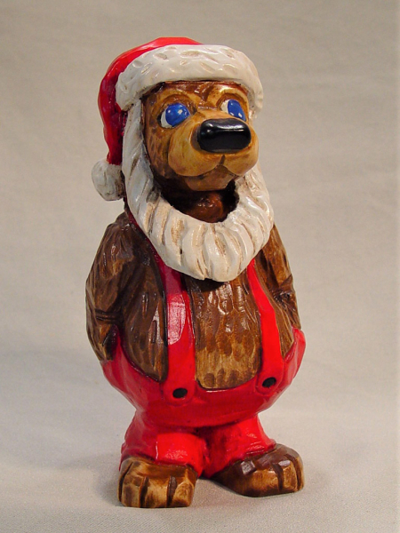 KZ047 Standing Santa Bear Jerry Reinhardt Signed
