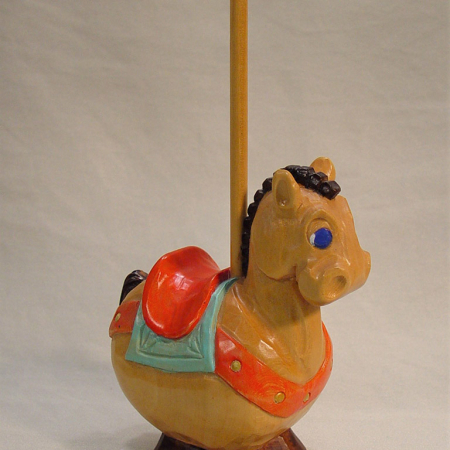 KZ049 Carousel Horse Jerry Reinhardt Signed