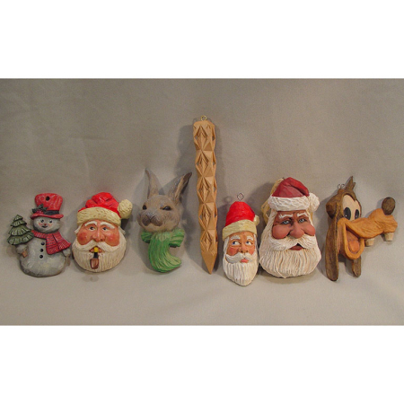 SE011 Christmas Ornaments Norma Nicks, Tom Brown, Ed Redwine, Carl Pilcher, Walt Kuykendall Signed