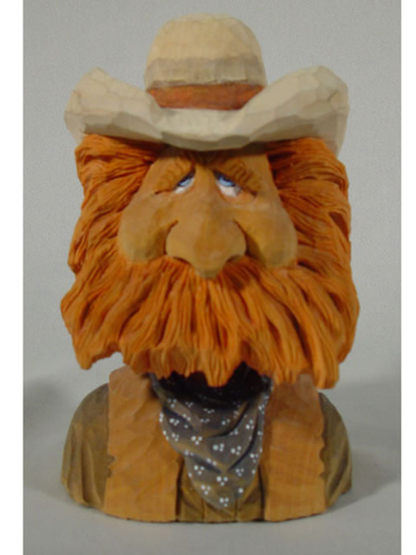 TR001 Bearded Bust by Paul Enochs, Signed
