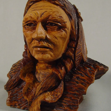 TR017 - Indian Bust Dean Troutman Signed