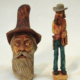 EC266 Cowboy with Pipe and Mountain Man Shelf Sitter by Don Mertz