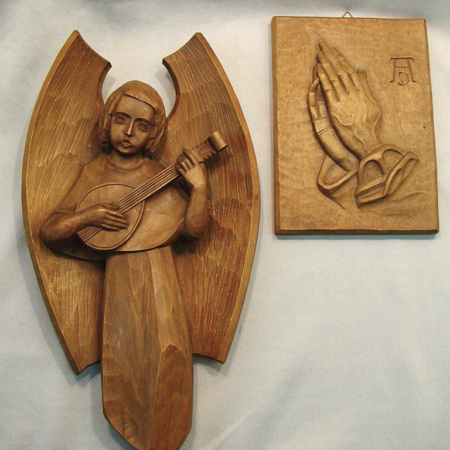 EC418 Angel & Guitar, Praying Hands by Alexander van Elst
