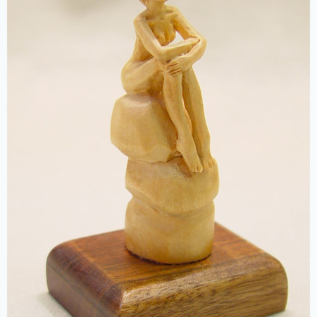 NB025A Nude girl on rock by Adina Huckins