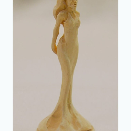 NB026A Girl in evening gown by Adina Huckins