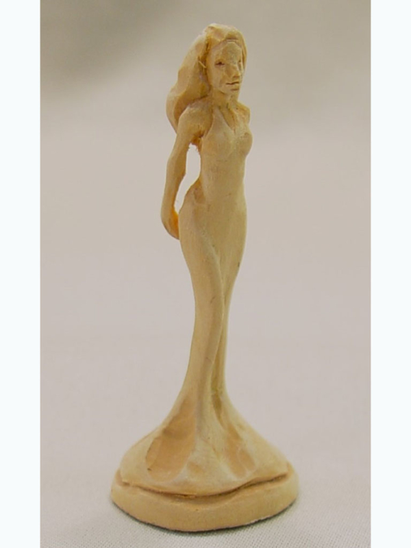 NB026A Girl in evening gown by Adina Huckins