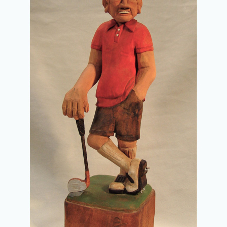 TR043 Golfer signed by Chuck Smith