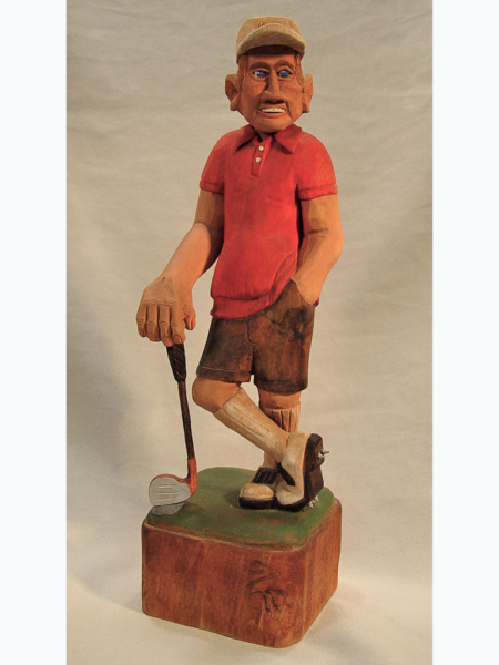 TR043 Golfer signed by Chuck Smith