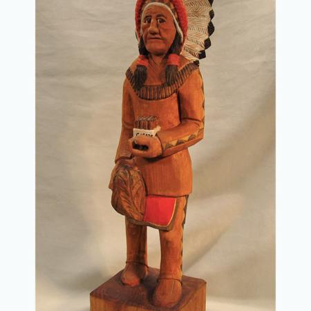 TR044 Cigar Store Indian signed by Chuck Smith