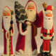TR047 Trio of Santas signed by Ira Simmering