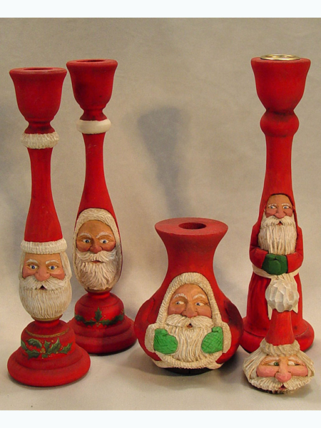 TR052 Easley Santas signed by Easley